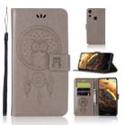 Wind Chime Owl Embossing Pattern Horizontal Flip Leather Case with Holder & Card Slots & Wallet For Huawei Honor Play 8A(Grey) - 1