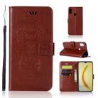 Wind Chime Owl Embossing Pattern Horizontal Flip Leather Case with Holder & Card Slots & Wallet For Huawei Honor 10 Lite(Brown) - 1