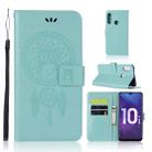 Wind Chime Owl Embossing Pattern Horizontal Flip Leather Case with Holder & Card Slots & Wallet For Huawei Honor 10i / Honor 20 Lite(Green) - 1