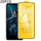 25 PCS 9D Full Glue Full Screen Tempered Glass Film For Huawei Honor 20 - 1