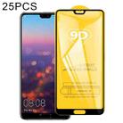 25 PCS 9D Full Glue Full Screen Tempered Glass Film For Huawei P20 Pro - 1