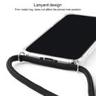 For iPhone X / XS Four-Corner Anti-Fall Trasparent TPU Mobile Phone Case With Lanyard(Black) - 4