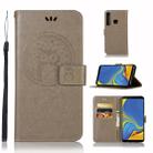 Wind Chime Owl Embossing Pattern Horizontal Flip Leather Case with Holder & Card Slots & Wallet For Galaxy A9 (2018)(Grey) - 1