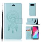 Wind Chime Owl Embossing Pattern Horizontal Flip Leather Case with Holder & Card Slots & Wallet For Galaxy S10 5G(Green) - 1