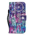 3D Diamond Encrusted Painting Pattern Coloured Drawing Horizontal Flip PU Leather Case with Holder & Card Slots & Wallet For iPhone X / XS(Starry Wind Chime) - 1