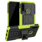 Tire Texture TPU+PC Shockproof Protective Case with Holder for Huawei P20 Lite 2019(Green) - 1