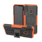 Tire Texture TPU+PC Shockproof Protective Case with Holder for Huawei Nova 3i(Orange) - 1