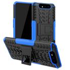 Tire Texture TPU+PC Shockproof Protective Case with Holder for Galaxy A80(Blue) - 1