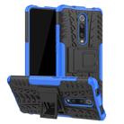 Tire Texture TPU+PC Shockproof Protective Case with Holder for Xiaomi Mi 9T / 9T Pro / Redmi K20 / K20 Pro(Blue) - 1