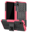 Tire Texture TPU+PC Shockproof Protective Case with Holder for Xiaomi Redmi 7A(Pink) - 1