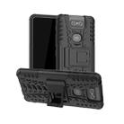 Tire Texture TPU+PC Shockproof Protective Case with Holder for Asus Zenfone 6 ZS630KL(Black) - 1