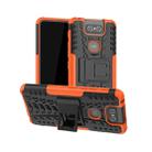 Tire Texture TPU+PC Shockproof Protective Case with Holder for Asus Zenfone 6 ZS630KL(Orange) - 1