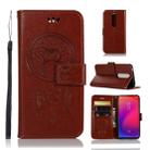 Wind Chime Owl Embossing Pattern Horizontal Flip Leather Case with Holder & Card Slots & Wallet For Xiaomi Mi 9T Pro / Redmi K20 Pro / Mi 9T / Redmi K20(Brown) - 1