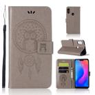 Wind Chime Owl Embossing Pattern Horizontal Flip Leather Case with Holder & Card Slots & Wallet For Xiaomi Redmi 6 Pro(Grey) - 1