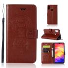 Wind Chime Owl Embossing Pattern Horizontal Flip Leather Case with Holder & Card Slots & Wallet For Xiaomi Redmi 7(Brown) - 1