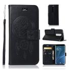 Wind Chime Owl Embossing Pattern Horizontal Flip Leather Case with Holder & Card Slots & Wallet For Sony Xperia 1 / Xperia XZ4(Black) - 1