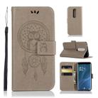 Wind Chime Owl Embossing Pattern Horizontal Flip Leather Case with Holder & Card Slots & Wallet For Sony Xperia 1 / Xperia XZ4(Grey) - 1