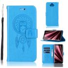 Wind Chime Owl Embossing Pattern Horizontal Flip Leather Case with Holder & Card Slots & Wallet For Sony Xperia 10 Plus(Blue) - 1