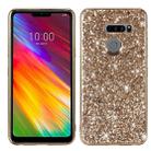 Plating Glittery Powder Shockproof TPU Case For LG G8 ThinQ(Gold) - 1