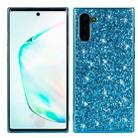 Plating Glittery Powder Shockproof TPU Case For Galaxy Note 10(Blue) - 1
