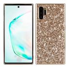Plating Glittery Powder Shockproof TPU Case For Galaxy Note 10+(Gold) - 1