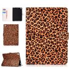 Colored Pattern Drawing Horizontal Flip PU Leather Case with Three-folding Holder & Sleep / Wake-up Function for iPad 5 / 6 / 8(Yellow leopard grain) - 1