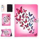 Colored Pattern Drawing Horizontal Flip PU Leather Case with Three-folding Holder & Sleep / Wake-up Function for iPad 5 / 6 / 8(Colorful butterfly) - 1