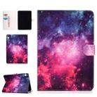 Colored Pattern Drawing Horizontal Flip PU Leather Case with Three-folding Holder & Sleep / Wake-up Function for iPad Pro 11(Starry sky) - 1