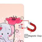 Colored Pattern Drawing Horizontal Flip PU Leather Case with Three-folding Holder & Sleep / Wake-up Function for Mini 1 / 2 / 3 / 4(Elephant flower) - 7