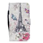 3D Diamond Encrusted Painting Pattern Coloured Drawing Horizontal Flip PU Leather Case with Holder & Card Slots & Wallet For Galaxy A8 (2018)(Eiffel Tower) - 1