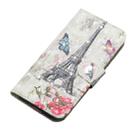 3D Diamond Encrusted Painting Pattern Coloured Drawing Horizontal Flip PU Leather Case with Holder & Card Slots & Wallet For Galaxy Note9(Eiffel Tower) - 2