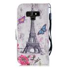 3D Diamond Encrusted Painting Pattern Coloured Drawing Horizontal Flip PU Leather Case with Holder & Card Slots & Wallet For Galaxy Note9(Eiffel Tower) - 3