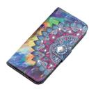 3D Diamond Encrusted Painting Pattern Coloured Drawing Horizontal Flip PU Leather Case with Holder & Card Slots & Wallet For Galaxy S9(Oil Painted Mandala) - 2