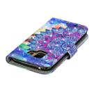 3D Diamond Encrusted Painting Pattern Coloured Drawing Horizontal Flip PU Leather Case with Holder & Card Slots & Wallet For Galaxy S9(Oil Painted Mandala) - 7