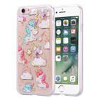 Gold Foil Style Dropping Glue TPU Soft Protective Case for iPhone 6(Pony) - 1