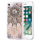 Gold Foil Style Dropping Glue TPU Soft Protective Case for iPhone 7 Plus(Datura) - 1