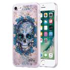 Gold Foil Style Dropping Glue TPU Soft Protective Case for iPhone 7 Plus(Skull) - 1