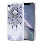 Gold Foil Style Dropping Glue TPU Soft Protective Case for iPhone XR(Datura) - 1
