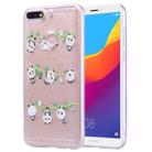 Cartoon Pattern Gold Foil Style Dropping Glue TPU Soft Protective Case for Huawei Honor 7C(Panda) - 1