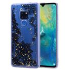 Cartoon Pattern Gold Foil Style Dropping Glue TPU Soft Protective Case for Huawei Mate 20(Black Lace) - 1