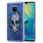 Cartoon Pattern Gold Foil Style Dropping Glue TPU Soft Protective Case for Huawei Mate 20(Skull) - 1