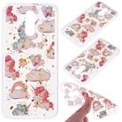 Cartoon Pattern Gold Foil Style Dropping Glue TPU Soft Protective Case for Huawei Mate20 Lite(Pony) - 1