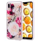 Cartoon Pattern Gold Foil Style Dropping Glue TPU Soft Protective Case for Huawei P20 Lite(Flower) - 1