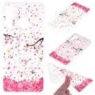 Cartoon Pattern Gold Foil Style Dropping Glue TPU Soft Protective Case for Huawei P30 Lite(Sakura) - 1