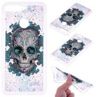 Cartoon Pattern Gold Foil Style Dropping Glue TPU Soft Protective Case for Huawei Y6 (2018)(Skull) - 1