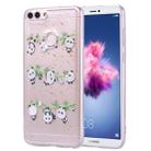 Cartoon Pattern Gold Foil Style Dropping Glue TPU Soft Protective Case for Huawei P Smart / Enjoy 7S(Panda) - 1