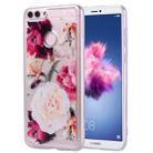 Cartoon Pattern Gold Foil Style Dropping Glue TPU Soft Protective Case for Huawei P Smart / Enjoy 7S(Flower) - 1