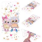 Cartoon Pattern Gold Foil Style Dropping Glue TPU Soft Protective Case for Huawei Enjoy 9(Loving Owl) - 1