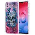 Cartoon Pattern Gold Foil Style Dropping Glue TPU Soft Protective Case for Huawei Honor 10 Lite(Skull) - 1