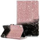 Colored Drawing Pattern Horizontal Flip PU Leather Case with Holder & Card Slots & Wallet For Galaxy Tab A 8.0 & S Pen (2019) / P205(Rose Gold Black Marble) - 1